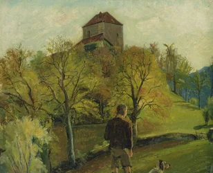Die Zenoburg in Tirol, ca. 1831